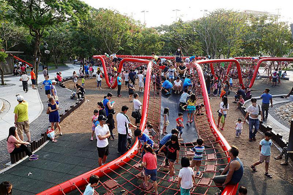 鰲峰山運動公園打造大型親子遊樂設施 (圖片來源／鰲峰山運動公園)