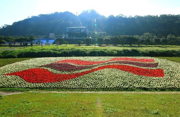 道南河濱公園花毯。(圖片來源／台北市水利工程處)