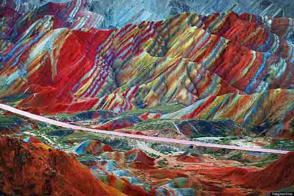 甘肅張掖國家地質公園 (圖片來源／ImagineChina)