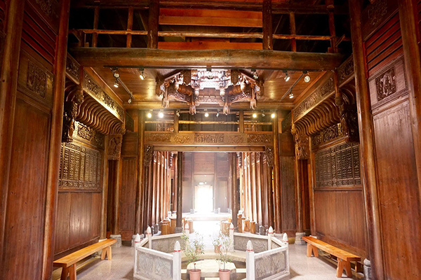 蘆竹大夫第是一座有3、4百年歷史的安徽古宅，主人特地從中國安徽分拆到台灣來組裝 (圖片來源／蘆竹大夫第)