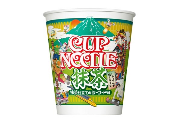 日清抹茶泡麵。(圖片來源／日清食品)