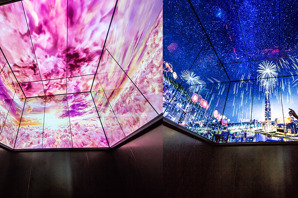 SEOUL SKY電梯內的立體環繞美景 (圖片來源／SEOUL SKY)