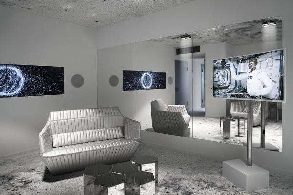 太空套房Space Suite打造令人目眩神迷的裝潢空間 (圖片來源／Kameha Grand Zürich Hotel)