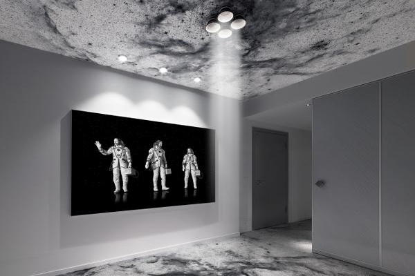 太空套房Space Suite由一位太空愛好者、德國藝術家天才所設計 (圖片來源／Kameha Grand Zürich Hotel)