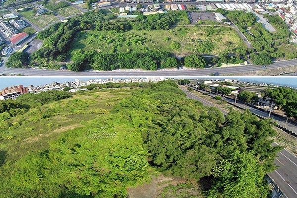 長勝營區空拍攝影 (圖片來源／長勝營區 ‧ 綠蔭常盛)