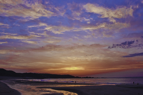 北海岸夕陽美景美輪美奐