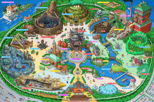 日本設計師TAKUMI創作吉卜力樂園構想圖 (圖片來源／TAKUMI)