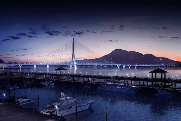 淡水河岸風情 (圖片來源／Zaha Hadid Architects、Visual Arch)