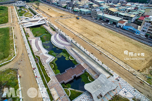 媲美柳川河岸  全新景觀生態河空拍搶先看