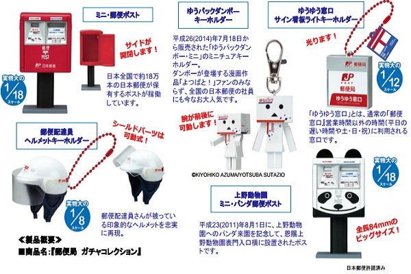 日本郵局推出不同迷你系列扭蛋（圖／takaratomy-arts）