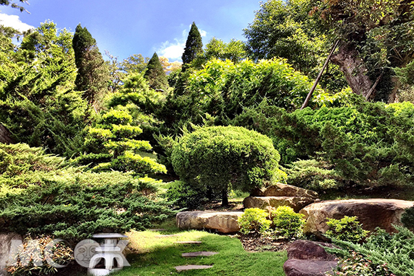 品園充滿京都風的日式庭園 (圖／jeanlin2047)