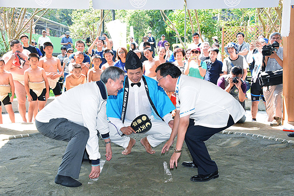 大溪中正公園內相撲場 (圖／桃園市政府)