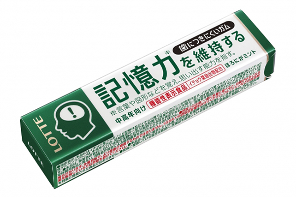 日本樂天推出可維持記憶力的口香糖 (圖／日本樂天)