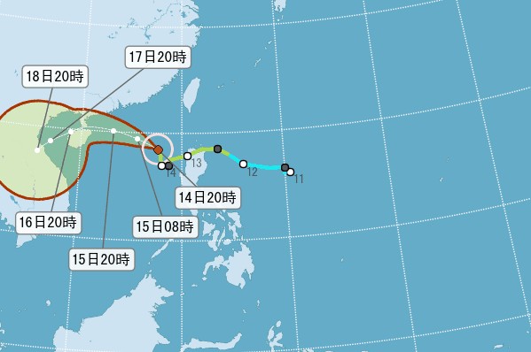 20號颱風卡努影響香港  台灣豪大雨警報持續發布
