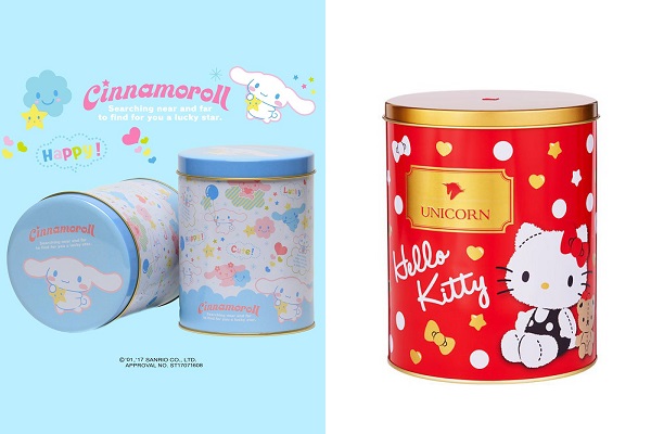 過去爆米花品牌店家也曾與Hello Kitty及大耳狗合作推出聯名款爆米花。（圖／米樂繽紛爆米花、UNICORN）