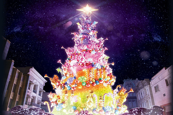 日本環球影城奇蹟聖誕樹 (圖／日本環球影城)