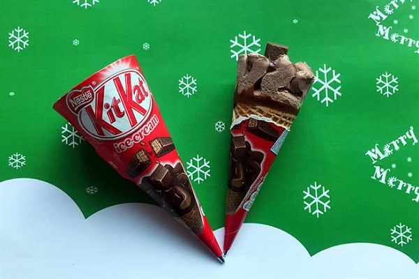 KitKat巧克力新推台灣超商限定旋風甜筒（圖／台灣雀巢）