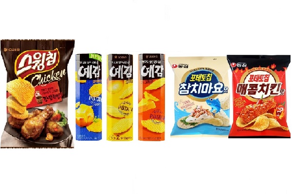 韓國重口味洋芋片成為近期代購的熱門商品（圖／ORION、農新生）