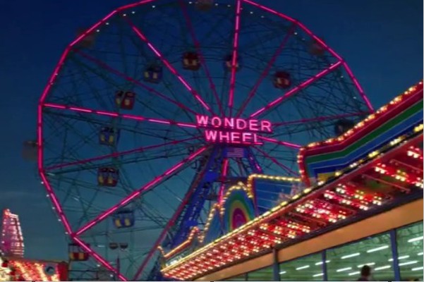 在「愛情摩天輪」片中的摩天輪2018年過97週年生日。(圖／Deno’s Wonder Wheel Park)