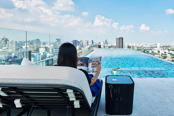 曼谷137 Pillars頂樓無邊際泳池只供套房旅客使用