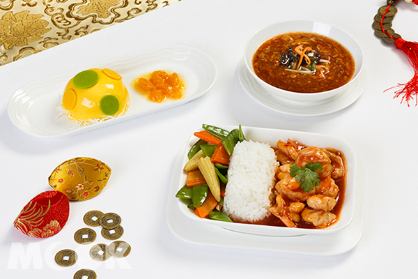 阿聯酋航空商務艙農曆春節餐點。
