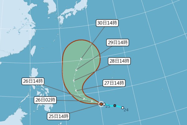 第三號颱風鯉魚成形！多雲到晴的天氣注意溫差