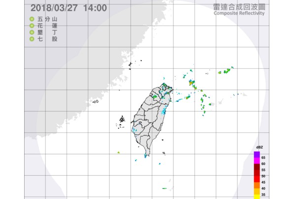 氣候不穩定！氣象局發布午後陣雨即時訊息