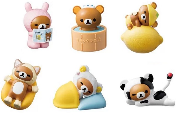 先前日本麥當勞推出的15周年紀念版動物裝系列拉拉熊玩具系列與這次台灣推出的全新拉拉熊玩具有幾款重複（圖／日本麥當勞）