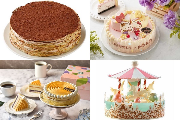 各大品牌皆推出母親節蛋糕預購活動，不僅外觀吸睛口味也別具巧思。