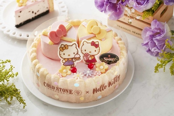 COLD STONE母親節與Hello Kitty合作推出「Hello Kitty甜蜜知心」蛋糕（圖／COLD STONE）