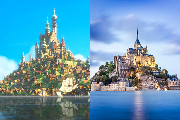 迪士尼電影場景許多取自真實景點 (圖／Disney、Normandy)