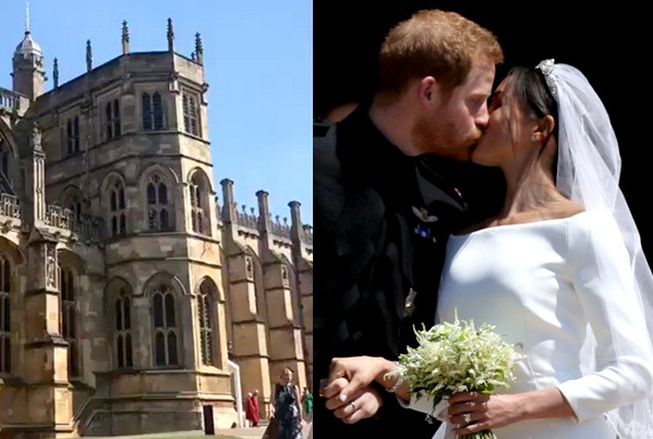 英國哈利王子與美國女星梅根5月19日在聖喬治禮拜堂完成婚禮。（圖／英國皇室RoyalFamily，以下同）