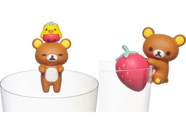 拉拉熊們以草莓為元素，掛勾在杯子邊緣，十分可愛。（圖／Rilakkuma）