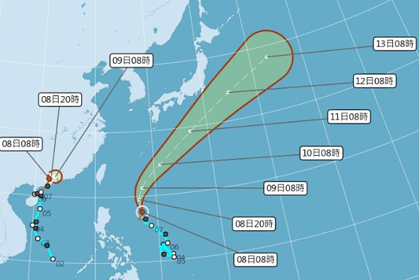 颱風馬力斯可能轉中颱  週日全台有雨