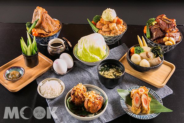 三款肉山丼系列及Q3創意小菜 (圖片提供／杰立餐飲)