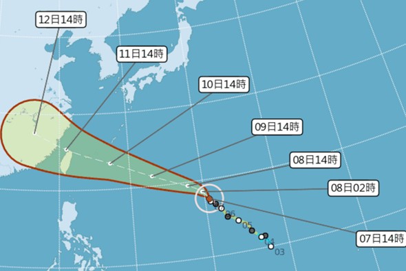 強颱瑪莉亞路線南修  最快週一發布海上警報