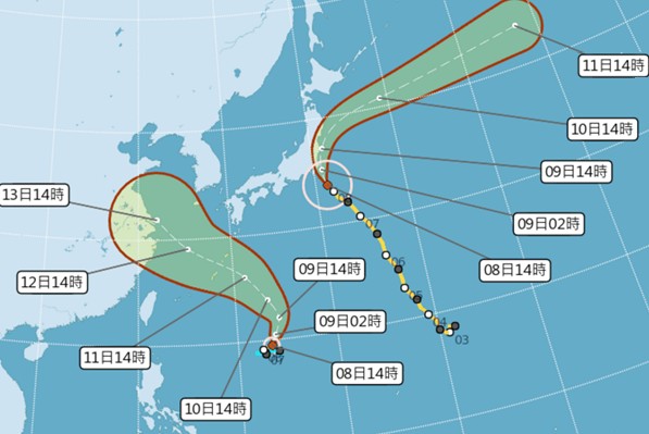 14號颱風魔羯生成  持續高溫週末防雨