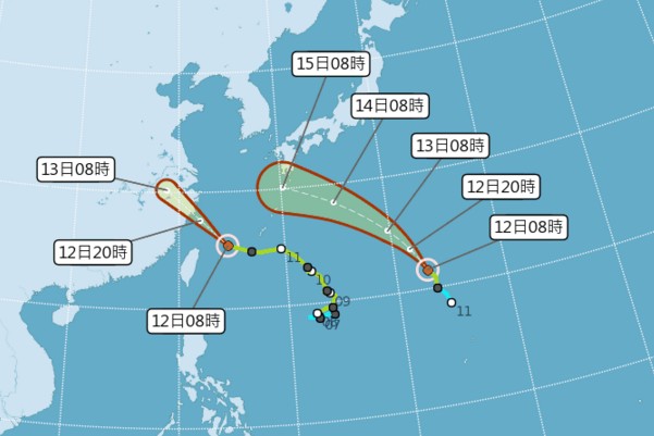 又是雙颱！15號颱風麗琵生成　全台高溫中部以北多雨
