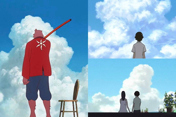 細田守的夏日積雲，每部片的主角更像從不同的方向，卻都望著同一片雲一般。（圖／Ifilm Japan）