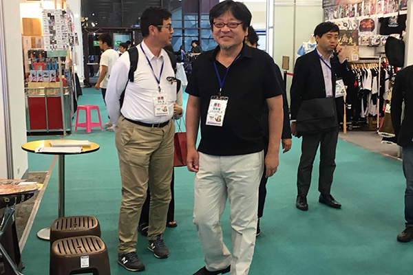 導演細田守在8月16日訪台宣傳並出席2018漫畫博覽會開幕式。（圖／Ifilm Japan）