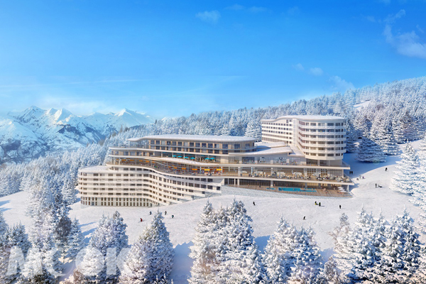 Club Med進駐阿爾卑斯山第16座滑雪度假村Les Arcs Panorama法國萊薩爾克滑雪度假村。(圖╱Club Med，以下同)