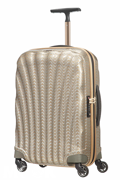 Samsonite Cosmolite行李箱十周年限定色「奢華金銀色」28吋$20400、30吋$21400