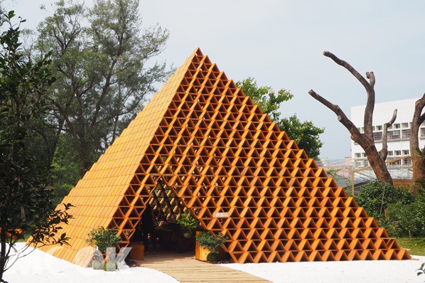 建築大師隈研吾作品現花博 台開積木概念館