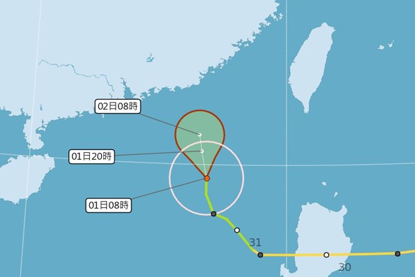 輕度颱風玉兔消風！外圍環流影響蘭嶼停班停課