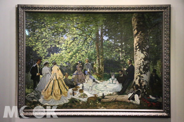 草地上的午餐是莫內唯一一幅收藏於普希金美術館的畫作。