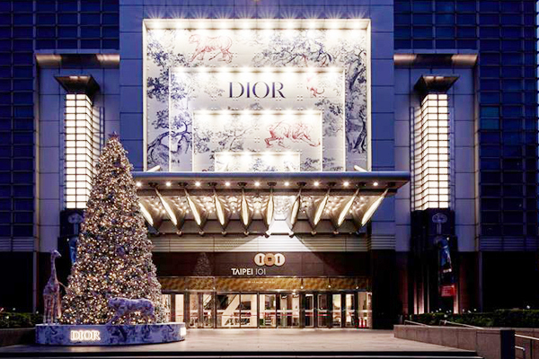 Dior全球唯一聖誕樹 (圖／TAIPEI 101，以下同）