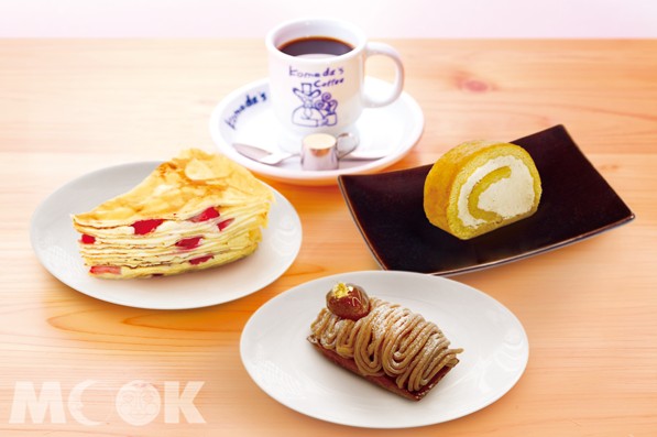 在KOMEDA也能吃到美味的甜點。
