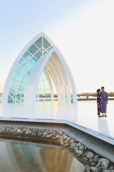 北門水晶教堂於2018年9月開始開放民眾辦理婚禮(圖／雲嘉南濱海國家風景區管理處)