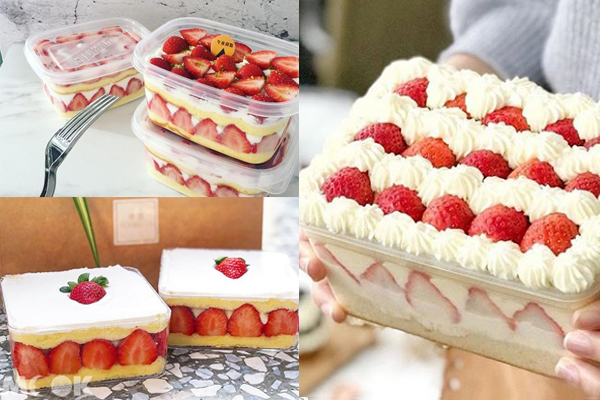 草莓季來臨，各甜點店紛紛推出草莓盒子(圖／amos0716、午夜甜點、意享美式廚房)
