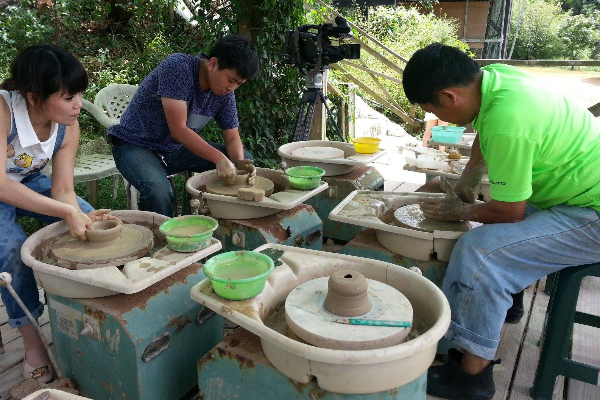 園區內的陶藝手作體驗。